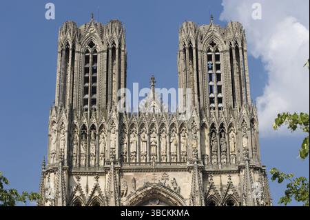 Kathedrale Von Reims, Notre-Dame, Marne, Champagne-Ardenne, Frankreich, Europa Stockfoto