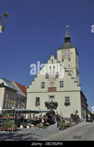 Altes Rathaus, Deggendorf, Bayern, Deutschland, Europa Stockfoto