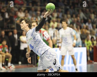 Dänischer Handballspieler Hans Lindberg HSV Handball DHB HBL DKB Handball-Bundesliga Saison 2015/16, dänischer Handballspieler Hans Lindberg HSV Handball DH Stockfoto
