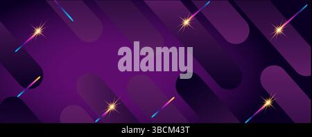 Dunkelblauer Hintergrund. Abstrakter Vektorhintergrund. Stock Vektor