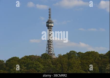 Aussichtsturm Petrin Tower, Prag, Tschechische Republik, Petrin Tower, Europa Stockfoto