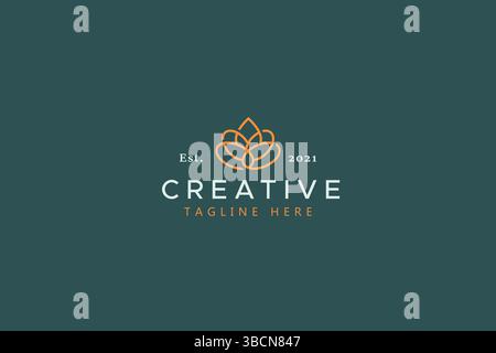 Beauty and Fashion Brand Identity Vektor-Logo-Vorlage Stock Vektor