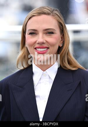 Cannes, Frankreich. Mai 2025. Scarlett Johansson besuchte den Fotobesuch Eleanor the Great, Teil des 78. Filmfestivals von Cannes, Palais des Festivals. Quelle: Doug Peters/EMPICS/Alamy Live News Stockfoto