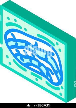 Kalksteinbruch Zementproduktion isometrische Icon Vektor Illustration Stock Vektor
