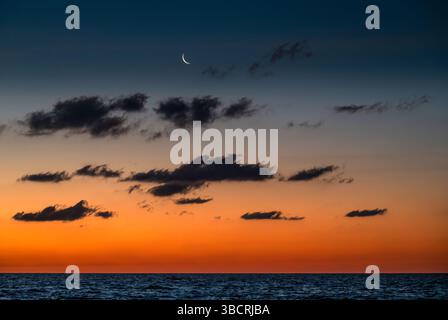 Atlantischer Ozean aufsteigender Halbmond Stockfoto