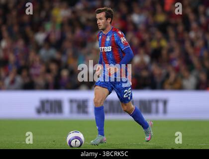 London, Großbritannien. Mai 2025. Ben Chilwell von Crystal Palace während des Spiels Crystal Palace gegen Wolverhampton Wanderers Premier League im Selhurst Park, London. Der Bildnachweis sollte lauten: Paul Terry/Sportimage Credit: Sportimage Ltd/Alamy Live News Stockfoto