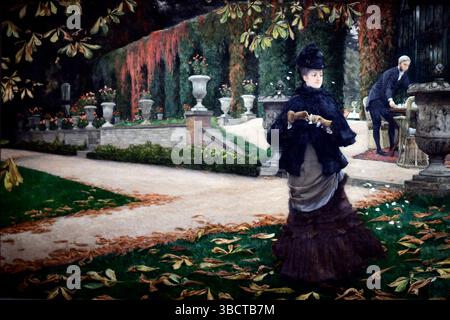 The Letter, 1874, des französischen Künstlers und Malers James Jacques Joseph Tissot (1836–1902), Ottawa, National Gallery of Canada. Stockfoto