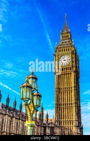 Big Ben, Houses of Parliament, Westminster Bridge, Westminster, London, England. Stockfoto
