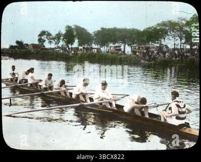 Kanadisches Ruderteam bei den Olympischen Sommerspielen 1928 in Amsterdam. Archive Canadian Sports Photography, 1928, Foto: Bartle Brothers Stockfoto