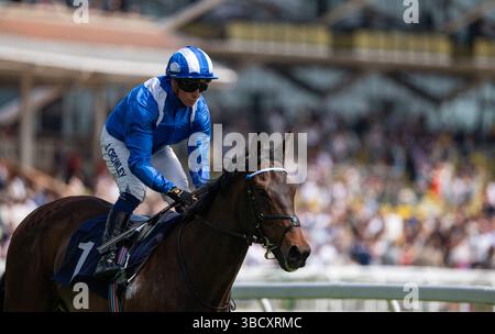 Al Aasy und Jim Crowley starten die Gruppe 3 Sky Sports Racing Aston Park Stakes in Newbury. Credit JTW equine Images / Alamy Stockfoto
