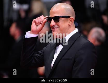 Cannes, Frankreich. Mai 2025. RIM'K besucht sentimental Value Gala Screening, Teil des 78. Filmfestivals von Cannes, Palais des Festivals. Quelle: Doug Peters/EMPICS/Alamy Live News Stockfoto