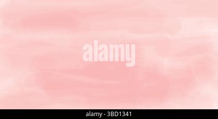 Weiches Aquarell Rosa abstrakter Hintergrund mit sanftem Verlauf Stock Vektor