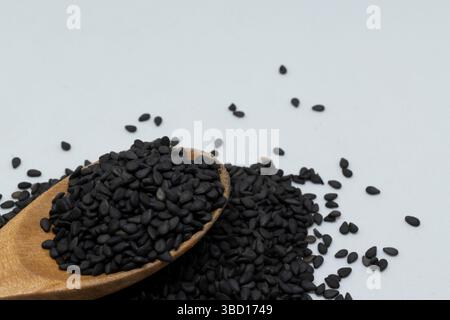 Schwarzer Sesam Stockfoto