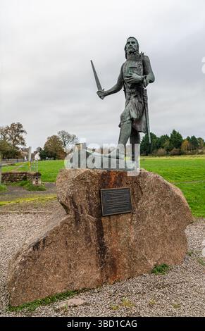King Edward 1st Memorial Statue Burgh by Sands, Cumbria, England Stockfoto