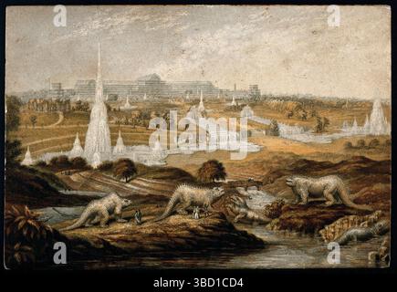 Dinosaurier im Alexandra Palace, London Stockfoto