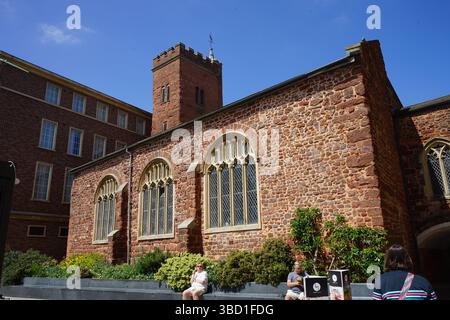 Alte englische Kirche in Exeter Stockfoto