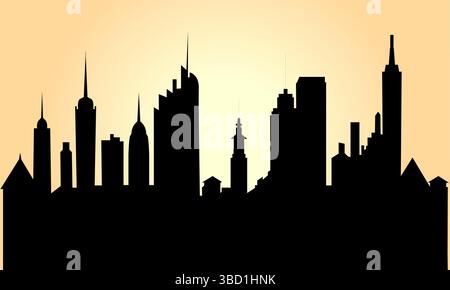 Skyline der Stadt Stock Vektor