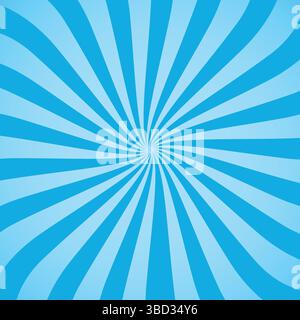 Blauer Sunburst Hintergrund Stock Vektor