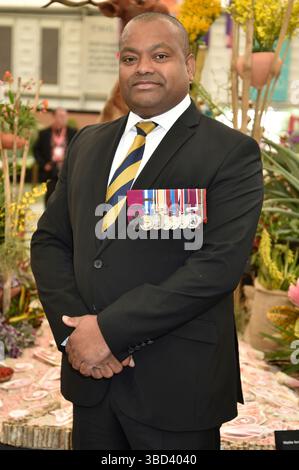 19. Mai 2025. London, Großbritannien. Johnson Beharry bei der RHS Chelsea Flower Show 2025 London. Sue Andrews/Alamy. Stockfoto