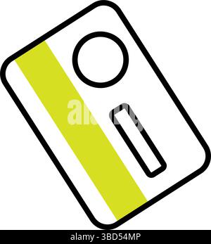 Kreditkartensymbol umrissen. Vektor Stock Vektor