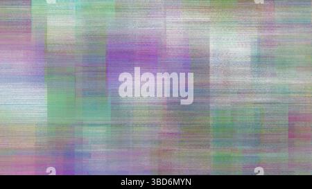 Abstraktes digitales Kunstwerk mit einem glitschigen, grunge-Halbtonmuster mit lebhaften Farben und verzerrten Linien, die eine chaotische Atmosphäre schaffen Stockfoto