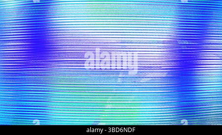 Eine abstrakte Darstellung von Glitchart mit leuchtenden Blau- und Grüntönen mit Rastermustern, die einen verzerrten digitalen Effekt erzeugen Stockfoto