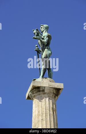 Victor Denkmal, Kalemegdan, Belgrad, Serbien Stockfoto