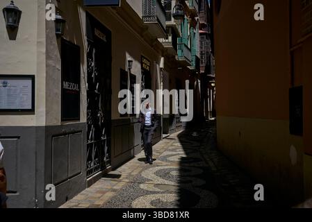 Copyright 2025 John Angerson Malaga, Col del Sol - Spain Plaza de la Constitución Stockfoto