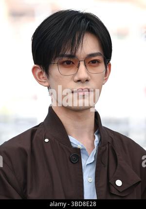 Cannes, Frankreich. Mai 2025. Jackson Yee nahm am Fotoruf der Auferstehung Teil, Teil des 78. Filmfestivals von Cannes, Palais des Festivals. Quelle: Doug Peters/EMPICS/Alamy Live News Stockfoto