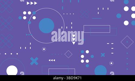 Violetter Abstrakter Geometrischer Hintergrund Stock Vektor