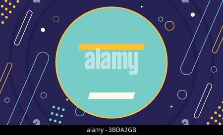 Kreisförmiges Banner mit futuristischem Hintergrund Stock Vektor