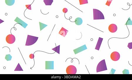 Buntes Abstraktes Hintergrundbild - Geometrische Mischung Stock Vektor