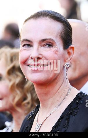 Cannes, Frankreich. Mai 2025. Carole Bouquet besuchte die Mastermind Premiere am 23. Mai 2025 im Rahmen des 78. Filmfestivals von Cannes. Foto: Aurore Marechal/ABACAPRESS.COM Credit: Abaca Press/Alamy Live News Stockfoto