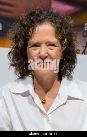 Turin, Italien. Mai 2025. Carla Madeira ist Gast der Buchmesse Turin 2025 Stockfoto
