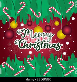 Süßigkeiten und Begrüßung. Vektor Stock Vektor