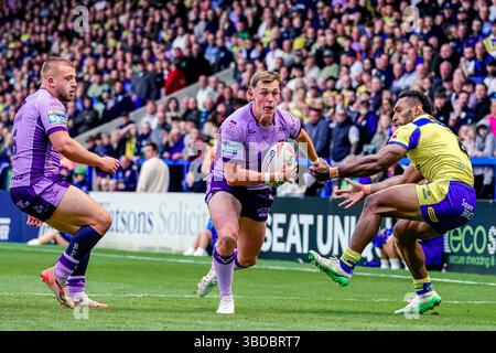 WARRINGTON, ENGLAND - 23. MAI: Jack Broadbent während des Spiels der Betfred Super League zwischen Warrington Wolves und Hull KR im Halliwell Jones Stadium am 23. Mai 2025 in Warrington England. (Foto: James Giblin) Stockfoto