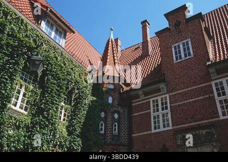 Innenhof, Schloss Bergedorf, Bergedorf, Hamburg, Deutschland Stockfoto