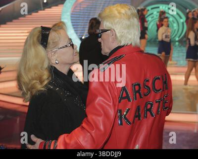 Heino und seine Frau Hannelore ARD TV Show das große Schlagerfest? Florian Silbereisen 19.4.16 Halle/S Stockfoto