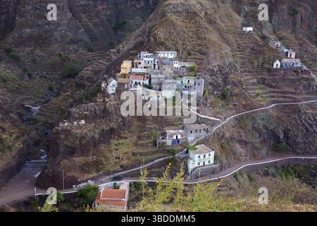 Fontainhas, Santo Antao Island, Kap Verde Inseln, Kap Verde Stockfoto
