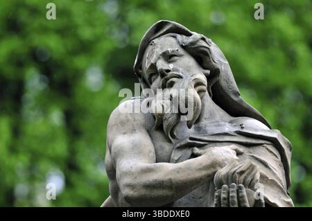 Statue im Sächsischen Garten (Warschau) Stockfoto