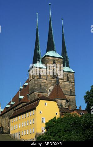 St. Severin Kirche, Erfurt, Thüringen, St. Severin Kirche, Erfurt, Thüringen, Deutschland Stockfoto