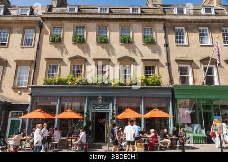 England, Somerset, Bath, Milson Street, The Bath Townhouse Restaurant Stockfoto