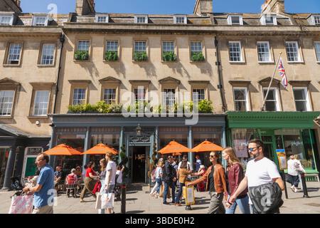 England, Somerset, Bath, Milson Street, The Bath Townhouse Restaurant Stockfoto