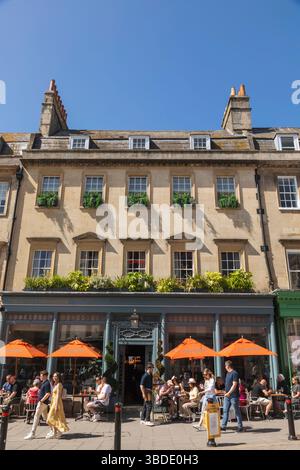 England, Somerset, Bath, Milson Street, The Bath Townhouse Restaurant Stockfoto