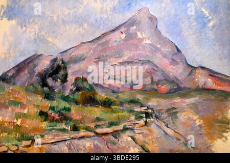 Mont Sainte-Victoire, von Paul Cezanne, um 1897-1898, Staatliches Eremitage Museum, St. Petersburg Russland, Europa Stockfoto