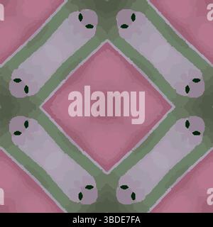 Pinkfarbenes Alien-Muster-Vektor-Design Stock Vektor