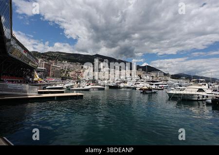 23. Mai 2025, Circuit de Monaco, Monte Carlo, Formel 1 Grand Prix Monaco 2025, im Bild der Hafen von Monaco. Stockfoto