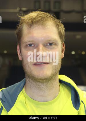 Deutscher Handballtorwart Johannes Jogi Bitter HSV Handball DKB Handball Bundesliga Saison 2015/16, deutscher Handballtorwart Johannes Jogi Bitter H Stockfoto