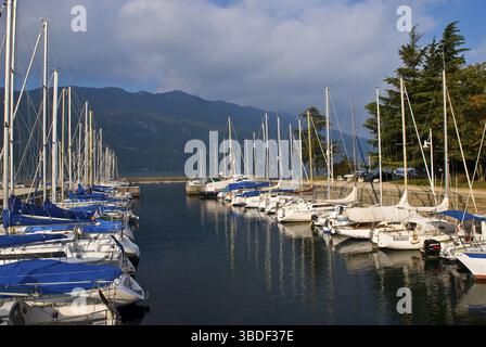 Lake Bourget, Lac du, Aix-les-Bains, Savoie, Rhonealpes, Frankreich Stockfoto