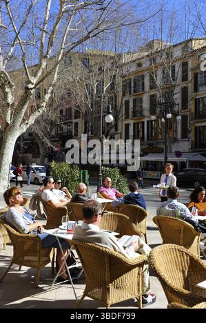 Placa de Weyler Square, Palma, Mallorca, Spanien Stockfoto